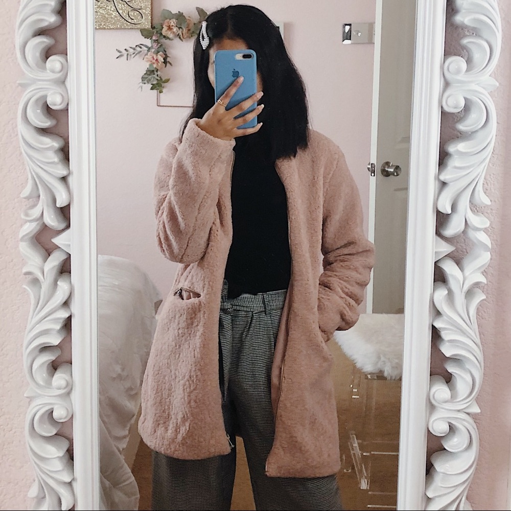 Baby Pink Fur Jacket